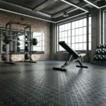 Black Diamond Design rubber floor