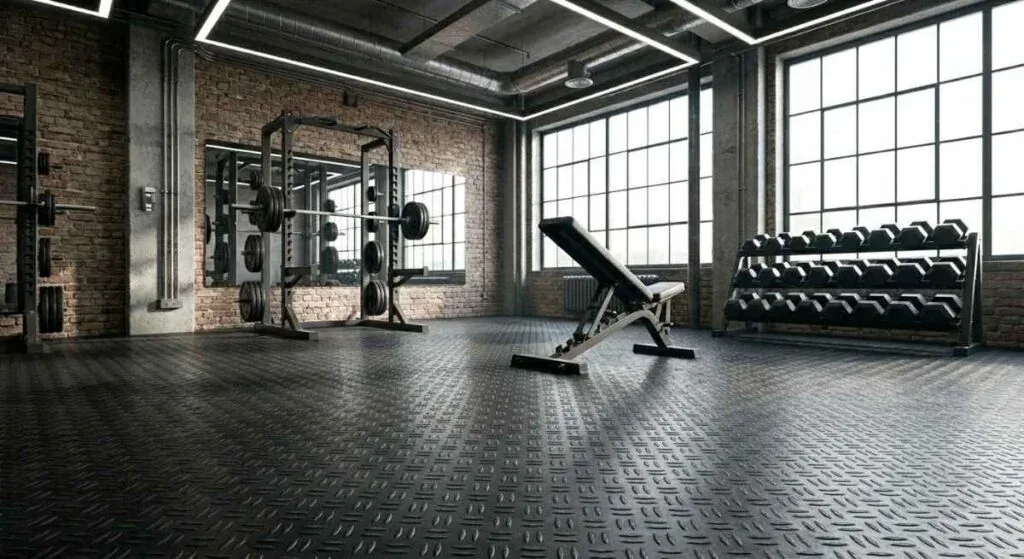 Black Diamond Design rubber floor