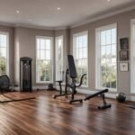 Brown-home-gym-flooring 1