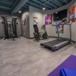 Oxidized Copper vinyl gym flooring