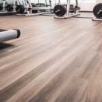 Oxidized Copper vinyl gym flooring (2)